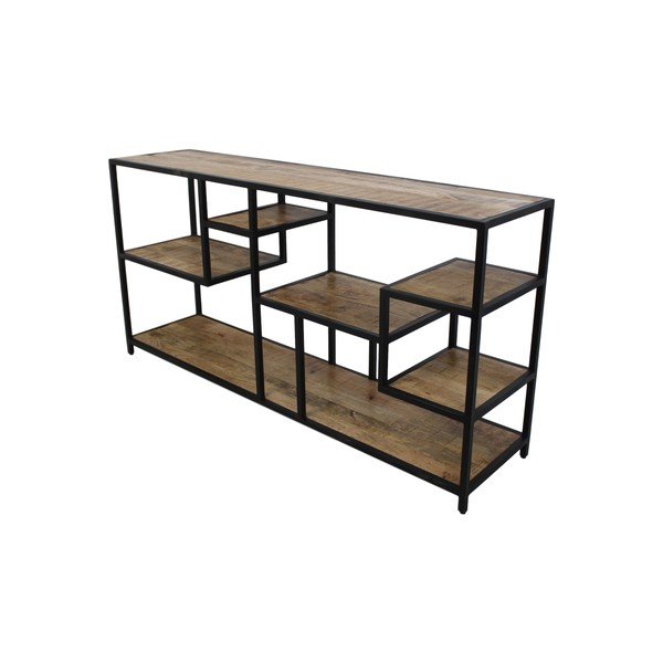 Mahogany grāmatu plaukts HSM kolekcija Līmeņi, 160 x 80 cm-image-1
