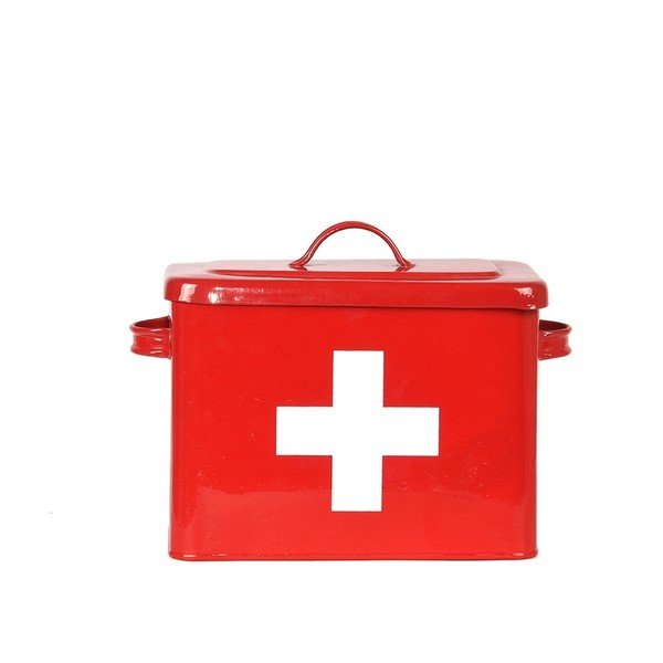 Sarkana skārda kaste LABEL51 Firt Aid-image-2