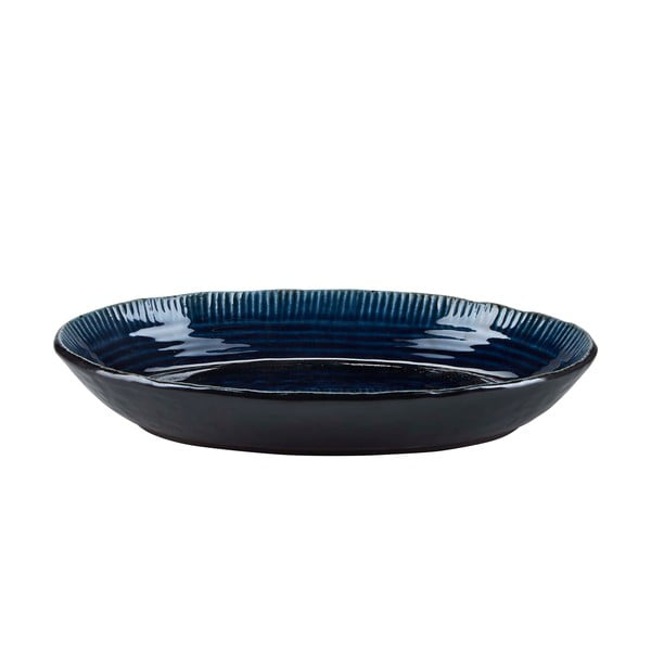 Zils keramikas šķīvis Bahne & CO Birch, ø 18,5 cm
