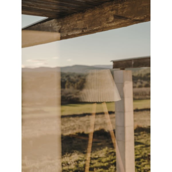 Dabīga toņa stāvlampa no auduma (augstums 149 cm) Benicarlo – Kave Home-image-2