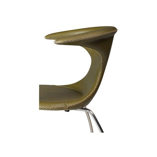 Zaļš ādas krēsls DAN-FORM Denmark Flair-image-4