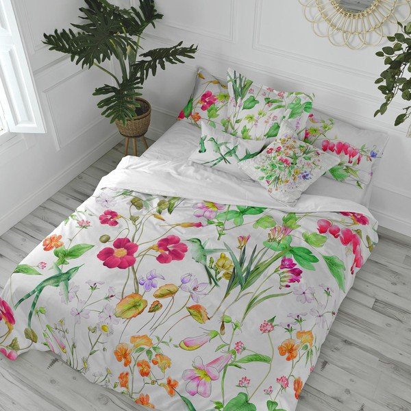 Kokvilnas segas pārvalks Happy Friday The Florist, 200 x 200 cm-image-4