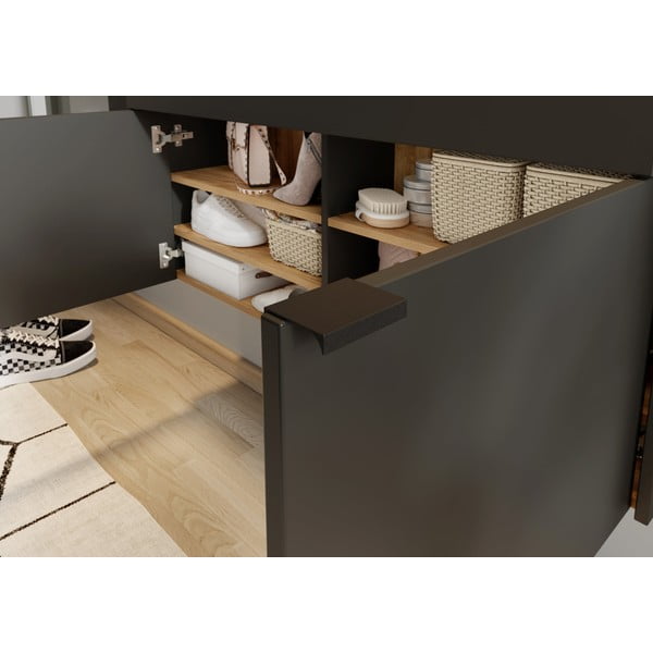 Antracīta pelēka/dabīga toņa priekšnama iekārta Ameca – Germania-image-4