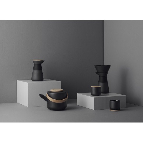 Melna akmensmasas mokas kafijas kanna 600 ml Theo – Stelton-image-3