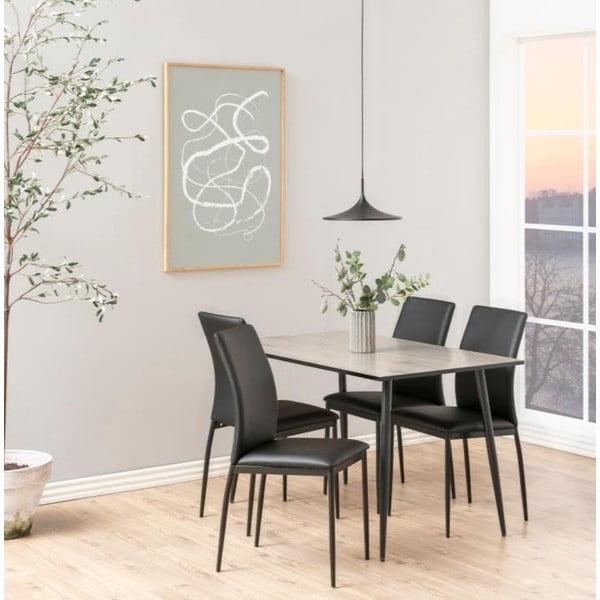 Melni brūns ēdamgalds Actona Wilma, 120 x 80 cm-image-1