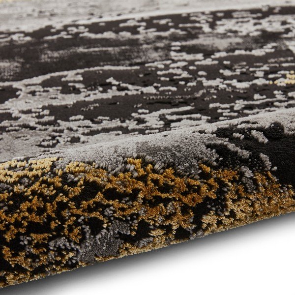 Melns/zelta krāsas paklājs 230x160 cm Craft – Think Rugs-image-4
