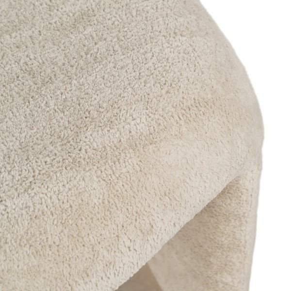 Bēšs atpūtas krēsls no buklē auduma – Ixia-image-4