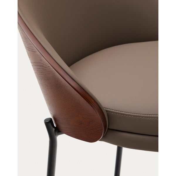 Brūns bāra krēsls (sēdekļa augstums 77 cm) Eamy – Kave Home-image-2