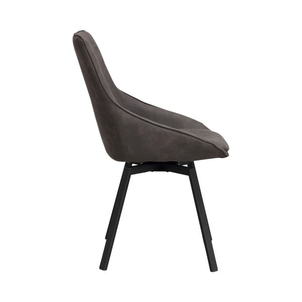 Pelēks grozāms krēsls Alison – Rowico-image-3