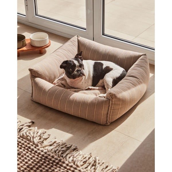 Brūna suņu gulta 60x60 cm Toby – Kave Home-image-2