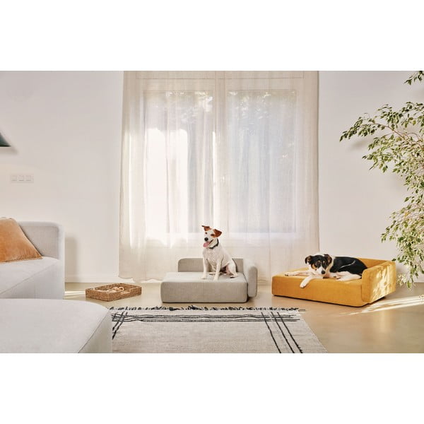 Suņu gulta sinepju dzeltenā krāsā 96x70 cm Bowie – Kave Home-image-3