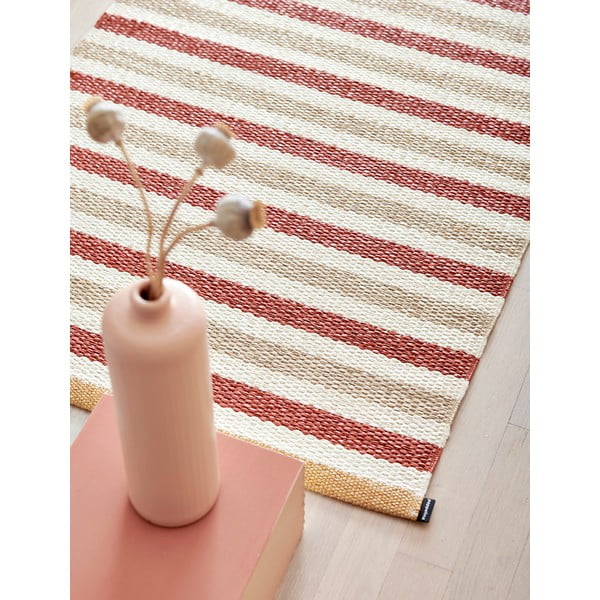 Ķieģeļu sarkans/krēmkrāsas iekštelpu un āra paklājs 70x120 cm Teo Brick – Pappelina-image-2