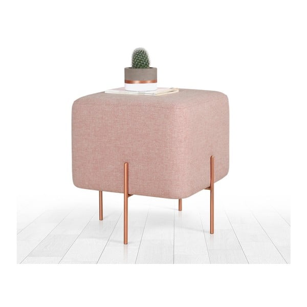 Gaiši rozā pufs Copper – Artie-image-2