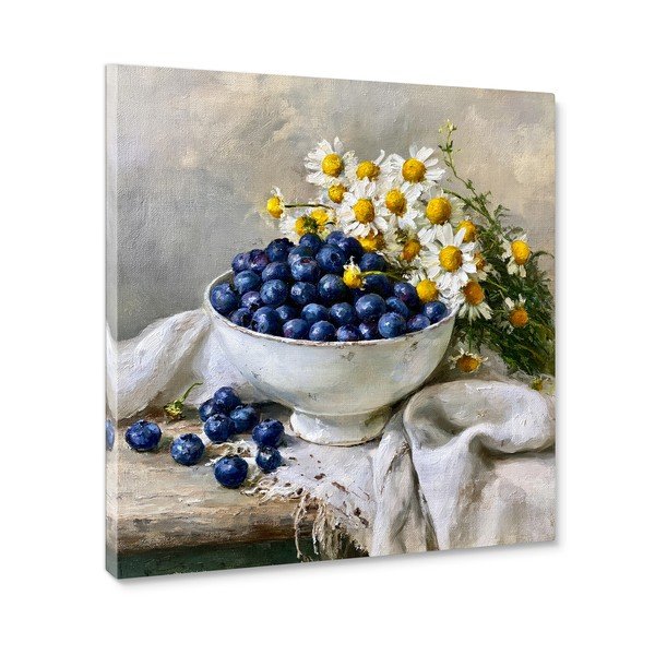 Drukāta glezna uz audekla 32x32 cm Blueberry Bowl – Styler-image-3