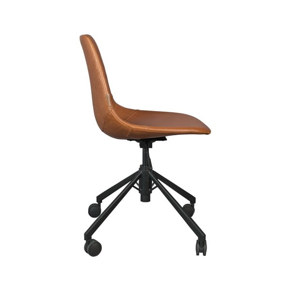 Brūns biroja krēsls uz riteņiem Dutchbone Franky-image-4