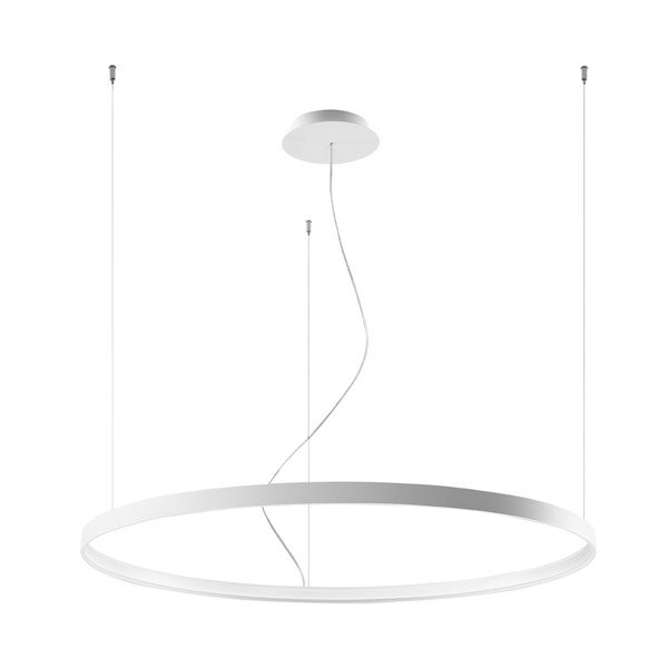 Balta griestu lampa Sollux Ganica, ø 100 cm