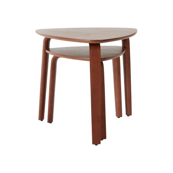 Sānu galdiņi (2 gab.) ar riekstkoka imitāciju 55x56 cm Tulua – Jotex-image-2