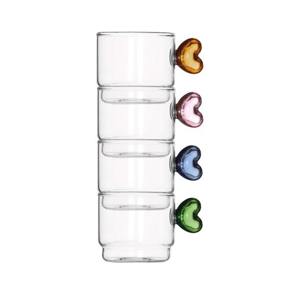 Stikla krūzes (4 gab.) 90 ml – Brandani-image-2