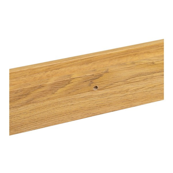 Dabīga toņa sienas plaukts bildēm ar ozolkoka imitāciju 80 cm – Casa Selección-image-3