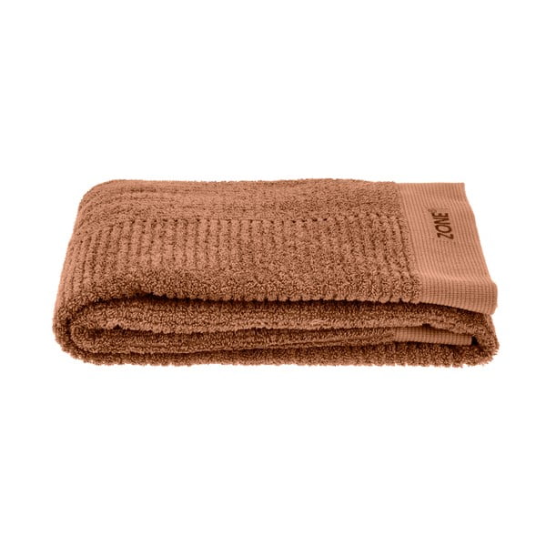 Oranžs/brūns kokvilnas dvielis 70x140 cm Terracotta – Zone-image-2