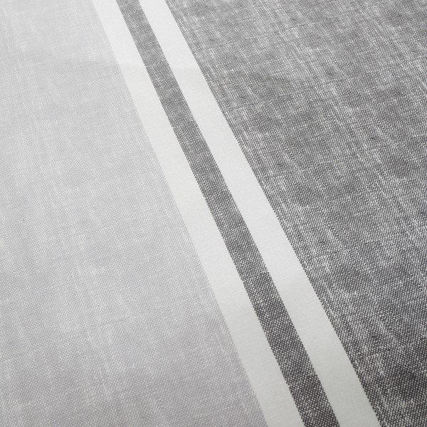 Pelēka gultas veļa vienvietīgai gultai 135x200 cm Banded Stripe – Catherine Lansfield-image-4