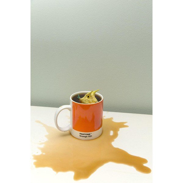 Oranža porcelāna krūze 375 ml Orange 021 – Pantone-image-1