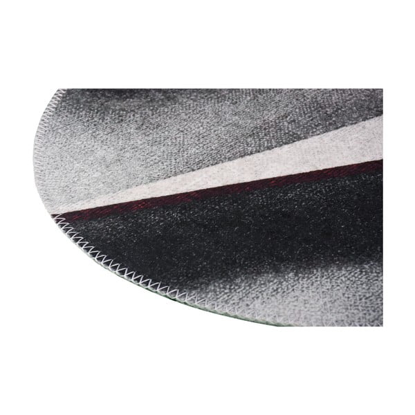 Melnbalts mazgājams apaļš paklājs ø 120 cm – Vitaus-image-2