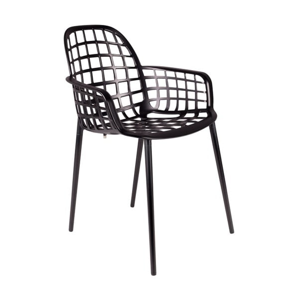 2 melnu dārza krēslu komplekts Zuiver Albert Kuip
