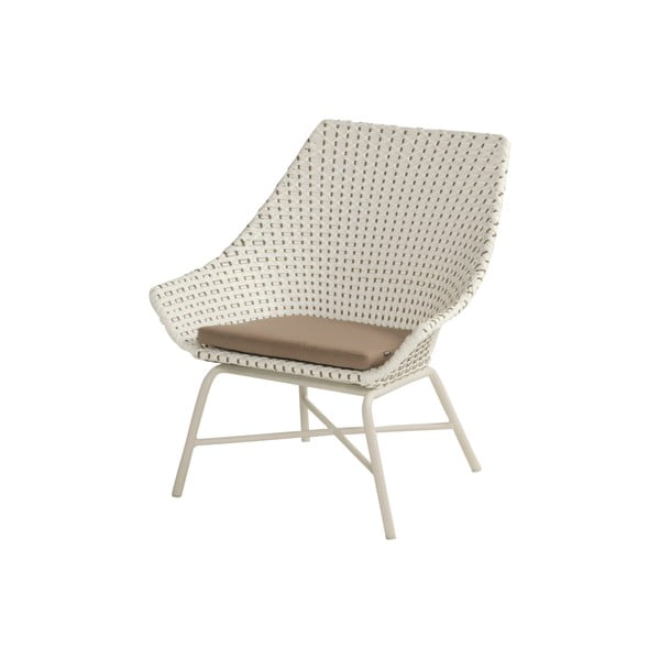 Krēmkrāsas un balts dārza krēsls Delphine - Hartman-image-1