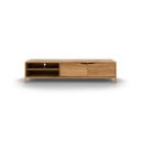 Dabīga toņa ozola masīvkoka TV galdiņš 200x48 cm Twig – The Beds