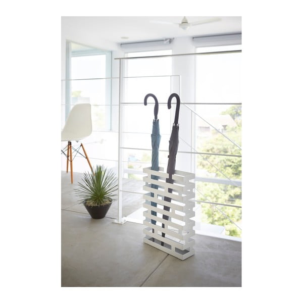 Balts lietussargu statīvs YAMAZAKI Brick, platums 30 cm-image-2