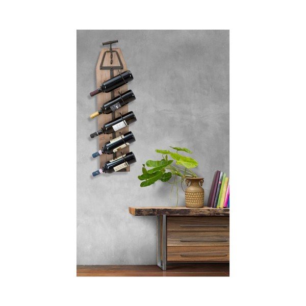 Sienas stiprinājums 5 vīna pudelēm Mauro Ferretti Altura, augstums 86 cm-image-1