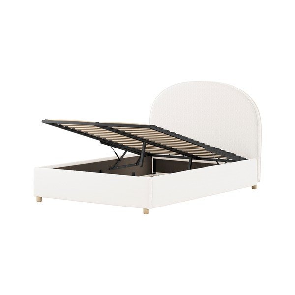 Balta polsterēta divvietīga gulta ar veļas kasti un redelēm 140x200 cm Moon – Vipack-image-4