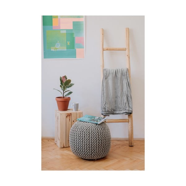 Tumši pelēks dīvāna pufs Bonami Essentials Jagger-image-2