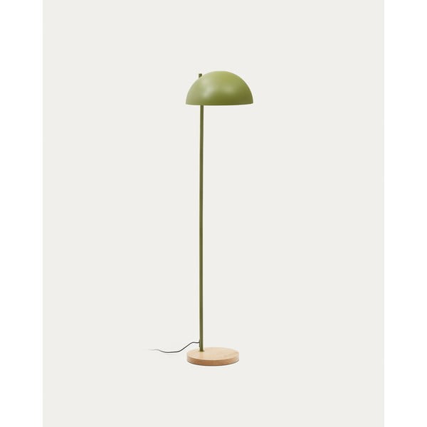 Zaļa/dabīga toņa stāvlampa ar metāla abažūru (augstums 150 cm) Catlar – Kave Home-image-1