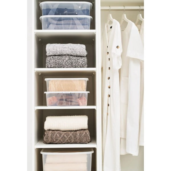 Plastmasas uzglabāšanas kaste ar vāku 29 l Lona – Rotho-image-2