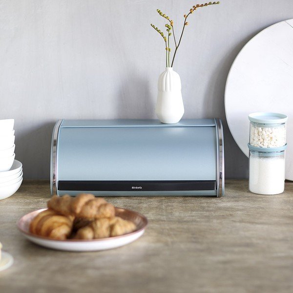 Piparmētru zila Brabantia Roll Top maizes tvertne-image-3