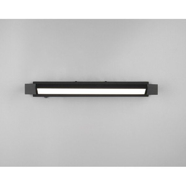 Matēti melna LED sienas lampa Fabrizio – Trio-image-2