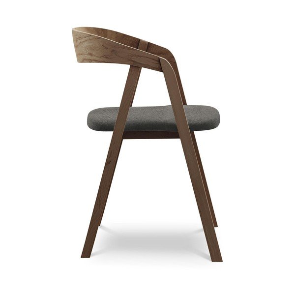 Pelēks masīvkoka ēdamistabas krēsls Erika – Makamii-image-2