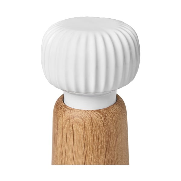 Ozolkoka garšvielu dzirnaviņas ar baltām porcelāna detaļām Kähler Design Hammershoi, augstums 17,5 cm-image-3