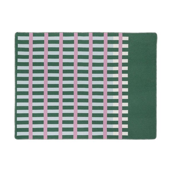 Zaļš/rozā pleds 160x200 cm Onu – noo.ma