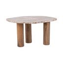 Sānu galdiņš ar marmora imitācijas galda virsmu 50x75 cm Organic   – Leitmotiv