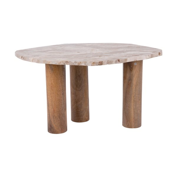 Sānu galdiņš ar marmora imitācijas galda virsmu 50x75 cm Organic   – Leitmotiv