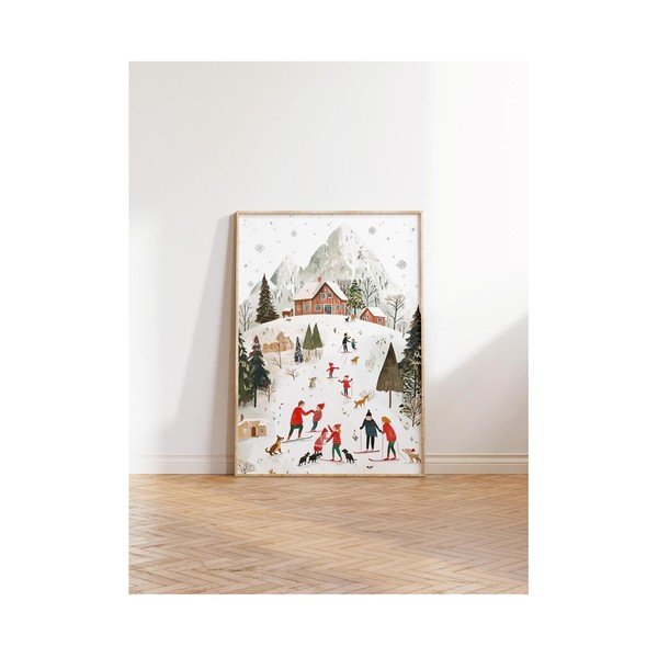 Drukāta glezna ar rāmi 30x40 cm – Wallity-image-1