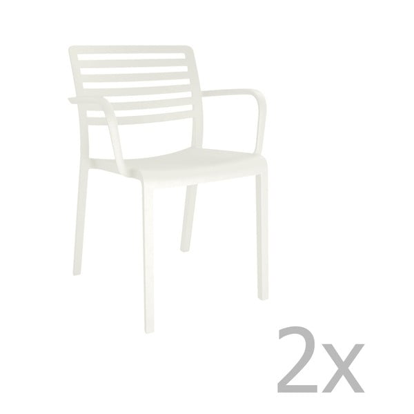 2 baltu dārza krēslu komplekts Resol Lama