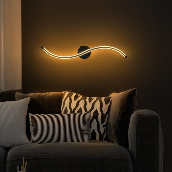 Melna LED sienas lampa Yilan – Opviq lights-image-4