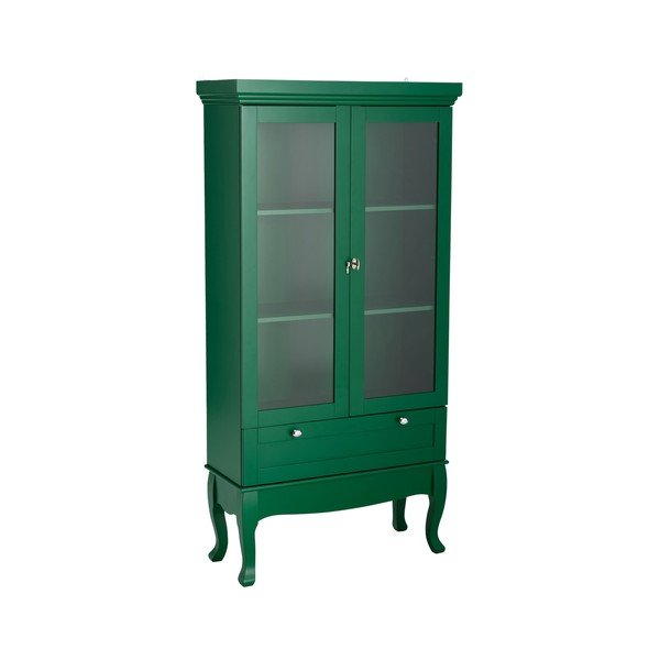 Zaļa piekarināma vitrīna no MDF 85x170,5x35 cm Prato – Ellos Home