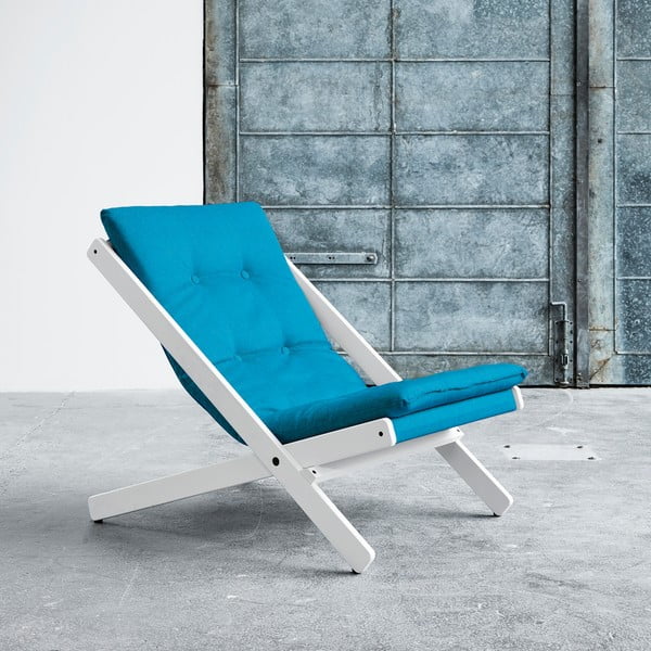 Saliekamais krēsls Karup Boogie White/Horizon Blue