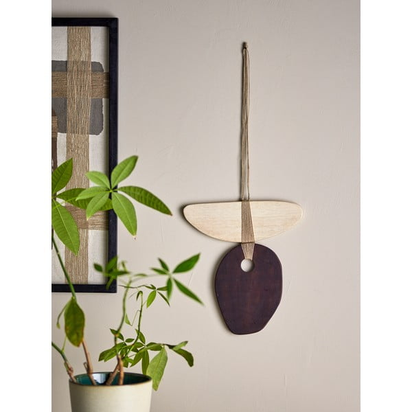 Koka sienas dekors 30,5x33 cm Yoki – Bloomingville-image-1