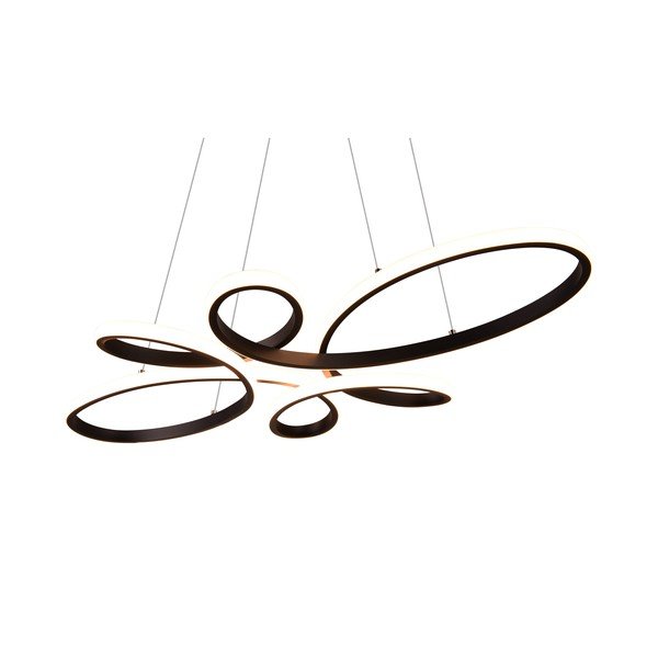 Melna LED piekaramā lampa Fly – Trio-image-4